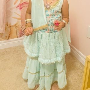punjabi kids sharara suit